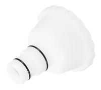 Adaptateur Raccord Rapide pour Skimmer de Piscine en Plastique Blanc | Double Joint Torique, Fixation à Pince, Étanchéité Fiable, Compatible Pompes Filtrantes Hors-sol Summer Waves pour Entretien