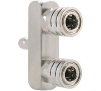 Adaptateur Rapide Acier Inoxydable 1/4 Mâle pour vers Double Femelle pour Kärcher - Raccord Lavage Auto Haute Pression Résistant