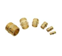 Adaptateur rapide de raccord hexagonal de tuyau en laiton, connecteur d'eau, d'huile et de gaz à filetage mâle 1/8 "1/4" 3/8 "1/2" 3/4 "1" BSP