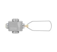 Adaptateur Recharge Cartouche Gaz Portable, Alliage D'aluminium Léger, Valve De Ventilation Réglable, Idéal Camping Randonnée Pêche