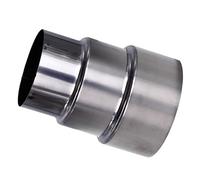 Adaptateur Réducteur Conduit, Connecteur de conduit de réducteur de tuyau de poêle de cheminée, adaptateur de revêtement en acier inoxydable(10cm~7cm)