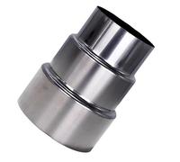 Adaptateur Réducteur Conduit, Connecteur de conduit de réducteur de tuyau de poêle de cheminée, adaptateur de revêtement en acier inoxydable(9cm~7cm)