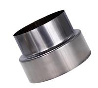 Adaptateur Réducteur Conduit, Connecteur de conduit de réduction de tuyau de poêle, adaptateur de revêtement de cheminée en acier inoxydable(8cm~6cm)