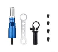 Adaptateur Riveteuse Électrique 4 Tailles Alliage Aluminium(Blue) | Alliage aluminium, acier , 4 tailles 2.4-4.8mm, compatible pour perceuse fil, usage intensif