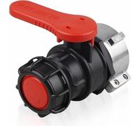 Adaptateur-robinet à bille-vanne de vidange de réservoir, robinet à bille de vidange IBC de rechange - Accessoires pour réservoir IBC - Vanne pour conteneur IBC - Réservoir d'eau, tonneau de pluie, bi