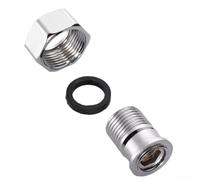 Adaptateur Robinet Cuisine Salle de Bain 3/4x1/2(1pc) | Acier inoxydable, filetage 3/4 int et 1/2 ext, étanchéité parfaite, cuisine, salle de bain