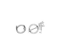Adaptateur rond 54x3,5mm CAME YK4109