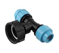 Adaptateur S60 x 6 pour réservoir IBC, raccord PE 25 mm, filetage grossier | Convertit le filetage femelle S60x6 en tuyau PE de 25 mm, parfait pour le réservoir de carburant, installation facile