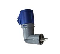 Adaptateur Schuko vers Cetac 2P+T IP44, étanche, idéal pour les connexions électriques en extérieur et une utilisation industrielle.