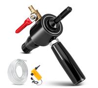 Adaptateur SDS PLUS avec conduite d'eau de 4 m + pompe à eau, adaptateur 1 1/4" UNC vers SDS Plus avec raccord d'eau de rinçage intégré, adaptateur de couronne de forage pour carotteuse, couronne de