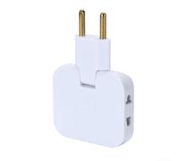 Adaptateur Secteur ABS pour cuivre Pur 250V 16A pour robuste | pour 3 sorties US/Euro, rotation 180°, 2500W pour max, pour idéal salon pour chambre, protection surcharge intégrée