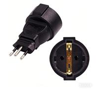 Adaptateur secteur compatible avec la norme européenne 16 A 250 V, prise suisse 3 broches rondes mâle/femelle 6482949462882
