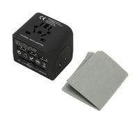 Adaptateur secteur de voyage international universel, chargeur mural tout-en-un avec convertisseur de prise détachable pour USA, UE, Royaume-Uni et