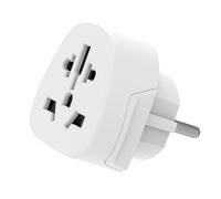 Adaptateur secteur de voyage universel Ewent EW1480 (UE/UK/USA/AUS) blanc