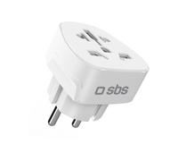 Adaptateur secteur de voyage universel Shucko UE - Blanc