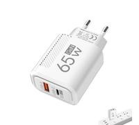 Adaptateur Secteur Double Prise Rapide | Cube Adaptateur Prise Internationale Ports Multiple Charge Rapide pour Appareil Photo Montre Domicile École