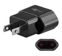 Goobay Adaptateur secteur 45344 – fiche EURO vers fiche US et JAP – Noir