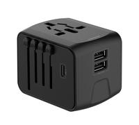 Adaptateur secteur international avec prise et adaptateur de voyage universel, adaptateur secteur mondial avec ports de charge rapide, technologie de