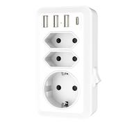 Adaptateur secteur international pour les destinations européennes, ports USB à charge rapide pour vos appareils électroniques, indispensable pour