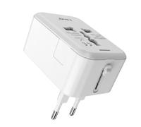 Adaptateur Secteur Multiprise International 1500W Prise Femelle Types A à J LinQ Blanc