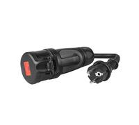 Green Cell Adaptateur CEE 16A 5P 400V vers Schuko 230V 40cm IP44, Noir