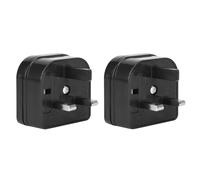 Adaptateur secteur universel avec prise de terre (prise américaine), format compact, compatible avec les voyages au Royaume-Uni, à Singapour et en