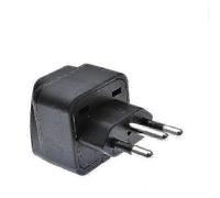 Adaptateur secteur universel brésilien 3 broches (noir) 2023, nouvel adaptateur de voyage avec cordon d'alimentation et chargeur.