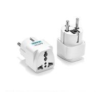 Adaptateur secteur universel mondial 1pcs universel UE Adaptateur de fiche International AUK NOUS à UE euro KR Adaptateur de voyage Fiche électrique Convertisseur Prise de courant Prise de voyage pour