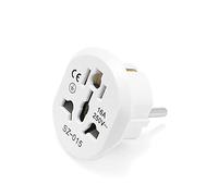 Adaptateur secteur universel mondial UE Adaptateur de prise universelle 1 6A 250V AU US UK CN à UE Wall socket nous à UE Prise de convertisseur CA Adaptateur de voyage Prise de voyage pour adaptateur