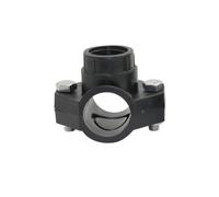 Adaptateur selle à serrage 25-32 mm filet femelle tuyau PVC PE | Raccord de dérivation, réparation et prise d’eau sur tuyaux principaux(32mm-3I4 Inch)