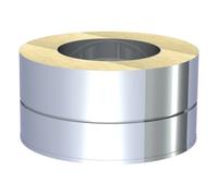 Adaptateur simple / double paroi avec revêtement mural intégré, aussi pour TEC-FR à double paroi - TEC-DW-STANDARD 80 mm