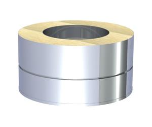 Adaptateur simple / double paroi avec revêtement mural intégré, aussi pour TEC-FR à double paroi - TEC-DW-STANDARD 150 mm