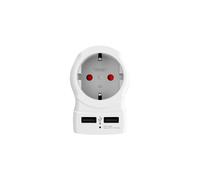 Adaptateur - Skross - EUROPE TO UK - 2 USB - Blanc - Intérieur