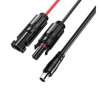 Adaptateur solaire mâle vers DC8020 DC8020 mâle vers câble de charge solaire compatible avec Jackery Explorer 3000 2000 1500 1000 Pro /2000 1000 700 600 Plus chargé via panneau solaire d'autres