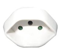 Zenitech Adaptateur Voyage Suisse vers France/UE - Blanc