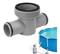 Adaptateur T Pour Tuyau Piscine Coupleur Adaptateur en T Haute Résistance | Raccord Tuyau Pompe Filtration Piscine Kit De Raccords Accessoires Rechange Pour Drainage, Nettoyage Et Circulation D'Ea