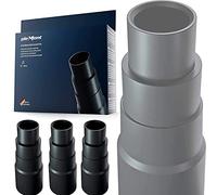 Adaptateur tuyau aspirateur Plemont® [3 pièces] pour aspirateurs d’atelier quelconques - Adaptateur aspirateur pour meuleuse, scie sauteuse, scie circulaire, ponceuse orbitale quelconque - réducteur