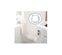 Adaptateur tuyau clim mobile 150mm - PP flexible, sans outil, évacuation air chaud fenêtre