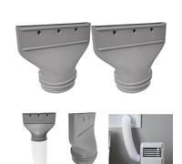 Adaptateur Tuyau Climatiseur Mobile, 2Pièces Raccord Plat Pour Tuyau D’échappement, Embout Évacuation Clim Portable, Pour De DiamèTre 130 Mm/150 Mm Polyvalent T uyau D'éChappement