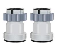 Adaptateur Tuyau Piscine 38mm et 32mm Raccord de Tuyau de Piscine pour Intex 10722 Bestway Coleman (Lot de 2)