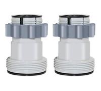 Adaptateur Tuyau Piscine 38mm et 32mm Raccord de Tuyau de Piscine pour Intex 10722 Bestway Coleman (Lot de 2)