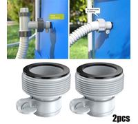 Adaptateur tuyau piscine Intex 1,25"" à 1,5"" - Lot de 2 pour pompe