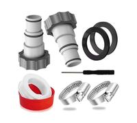Adaptateur tuyau piscine - Intex - 32/38mm - Résistant à la corrosion - Installation facile - Lot de 2