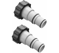Adaptateur tuyau piscine Intex 38mm/32mm, filetage interne, connecteur tuyau pompe (2 pièces fournies). Label