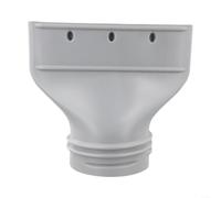 Adaptateur Tuyau Plat Climatisation 23x26cm Installation pour facile | Installation rapide, 4 languettes verrouillage, colliers serrage inclus, usage domestique facile