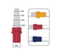 Adaptateur tuyau rigide Ø 18 mm raccord tuyau flexible pour drainage de condens