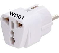 Adaptateur UK vers UE - DAP - Prise femelle UK vers Schuko - Pour France - 230/240V