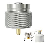 Adaptateur Universel Cartouche Gaz, Adaptateur pour Réchaud Camping, Convertisseur Cartouche Gaz Butane Propane, Connecteur Réservoir Gaz, Accessoire Compact pour Réchaud Camping Randonnée Pique Nique