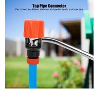Adaptateur universel de robinet cuisine connecteur tuyau jardin robinet dd'arrosage outil d'irrigation (orange)