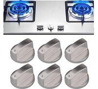 Adaptateur universel pour boutons de cuisinière à gaz -d'interrupteur pour surface de cuisson - alliage de zinc - 6 pièces
